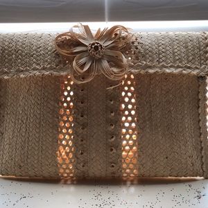 Dutch West Indies Woven Staw Purse